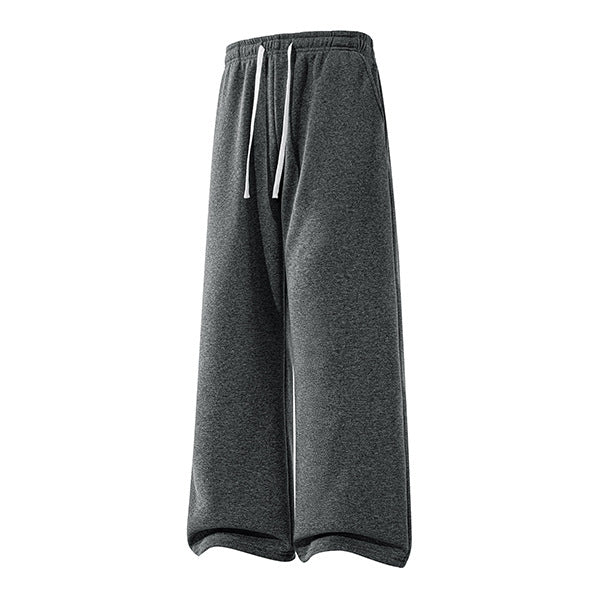 Pantalon jogging large femme gris anthracite