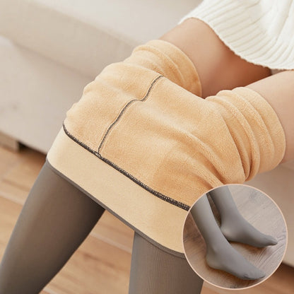 Intérieur doublé polaire des collants effet peau